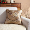 Set of 2 Taffeta Vintage Roses Tapestry Embroidery cushion covers 18"X18"Beige