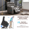 Electric Riser Recliner Chair Fabric Massage Heat Single Sofa Armchair Grey