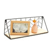 Industrial Wall Shelf Mounted Unit Metal Wire Wood Floating Rack Storage Shelves