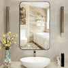 81 x 51cm Bathroom Wall Mirror Rectangular Wall Hanging Mirror Rounded Corner
