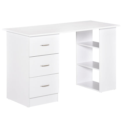 Computer Desk w/ Storage, Writing Study Table for Home Office,White