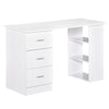 Computer Desk w/ Storage, Writing Study Table for Home Office,White