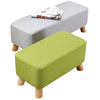 Linen Fabric Footstool Foot Rest Stool Pouffe Ottoman Seat Living Room Furniture