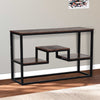 Industrial Rustic Wood Console Table/ Coffee Table/ TV Stand With Storage Shelf