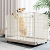 97CM Dog Cage Puppy Pet Crate Travel Carrier Small Medium Large Kennel W/Wheel