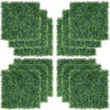 Artificial Boxwood Panel Topiary Hedge Plant Garden Privacy Screen Fence 12PCS