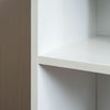 Cube Bookcase 5 Tier Shelf Display Wood Furniture Storage Unit White