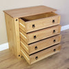 Corona Chest of Drawers Rustic 4 Drawer Mexican Solid Pine