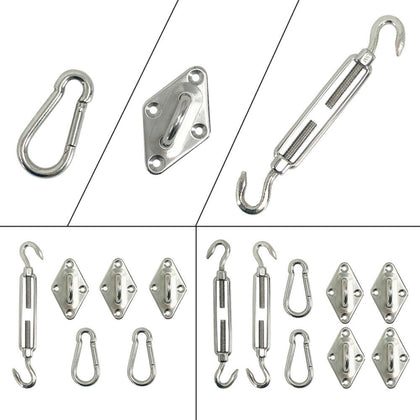 Sail Shade Steel Fixings Fittings Accessories For Use w Sun Shade Sail Canopy