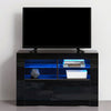 Modern TV Unit Stand Cabinet High Gloss Doors Sideboard Living Room LED Light