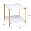 Coffee Table Marble Effect Tea Table Sofa Nested Side End Table Living Room Home