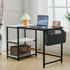PC Computer Desk Writing Study Table Office Home Workstation Dark +Storage Shelf