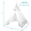 White Children Kids Teepee Indian Play Tent Tipi Tepee Wigwam With Arrow