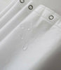 Shower Curtain Plain White Extra Wide Extra Long Standard With Hooks Ring