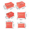 6PCS Luggage Organiser Suitcase Waterproof Storage Bags Packing Travel Cubes UK