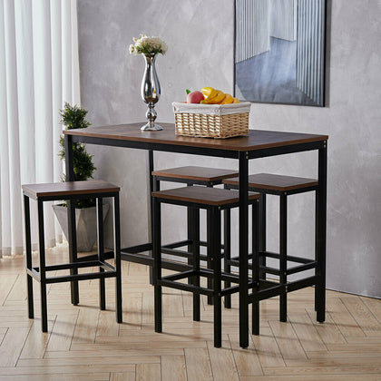 Breakfast Bar Table Bar Stool Vintage Industrial Kitchen Dining Room Furniture