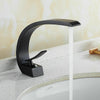Modern Bathroom Basin Sink Mixer Taps Mono Waterfall Tap Cloakroom Faucet Brass