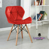 Eiffel Retro Dining Computer Desk Chair Seat Wooden Leg Home Office Room Study