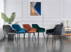 Dining Chairs Set Velvet / Faux Leather Upholstered Metal Legs Chair Armchair UK