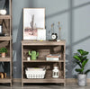 Small Industrial Bookcase Slim Console Table Vintage Storage Shelf Display Unit