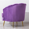 Velvet Oyster Scallop Shell Tub Chair Seat Armchair Wing Back Sofa Cafe Bedroom