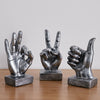 Abstract Art Hand Gesture Sculpture Ornament Figurine Statue Tabletop Decoration