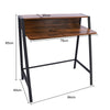 Computer Desk Corner Writing PC Table Workstation Home Office Storage Shelf Wood
