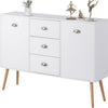 Sideboard Cupboard Living Room Hallway Home 3 Drawers 2 Doors White Space Saving