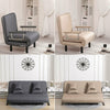 Occasional Sofa Bed Folding Futon Chair with Pillow Wheels Single Sleeper Guest