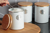 Typhoon White Tea, Coffee & Sugar, Bread Bin, Biscuit Tin Storage Container Jar