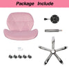 Pink Velvet Swivel Dressing Chair Office Computer Desk Chair Lift Home Office UK