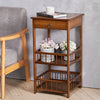 Wooden Side End Table Bedside Table Cabinet Nightstand Storage with Drawer Shelf