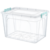 Clear Plastic Storage Box Lid Clip Locking Office Home Kitchen Food Container