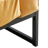New Faux Leather Sofa Arm Chairs 1 Seat Metal Legs Padded Cushion Living Room