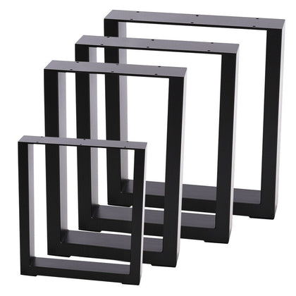 2pcs Box Shape Furniture Legs Industrial Robust Metal Iron Frame For Table Bench