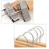 5/10/15PCS Wooden Trouser, Skirt Hangers With Clips, Coat Clothes Hangers UK