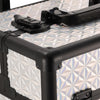 4IN1 Makeup Train Trolley Case Beauty Vanity Hairdressing Box on Wheels W/Drawer