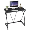 Computer Laptop Table Desk Wood Top Study Office Home Workstation X Shape Framed