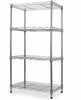 4 Tier Chrome Metal Storage Rack/Shelving Wire Shelf Kitchen/Office/Garage Unit