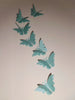20 3d PEARLESCENT BUTTERFLY TOPPER WALL DECORATION DECOR STICKERS GIRLS ROOM cur