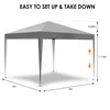 3x3 Pop up Heavy Duty Gazebo Marquee Party Tent Waterproof Garden Outdoor Canopy