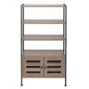 Industrial Bookshelf Storage Cabinet Bookcase w/ Shelves Display Living Room