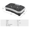 Crazy Fit Body Fit Vibration Exercice Oscillating Machine Plate Bluetooth Music