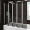 Bath Shower Screen 180 Pivot 6mm Glass Over Bath Screen 2 4 5 Fold Door Panel