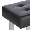 Faux Leather Multi-function Dining Bench Long Seat Chair Black Lounge Stool Home