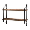 2Tier Vintage Wall Unit Floating Hanging Shelf for Kitchen, Living Room Bedroom