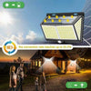 288/468 LED Solar PIR Motion Wall Security Lights Outdoor Garden Bright Upgrade
