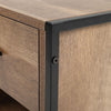 Industrial 1/2 Drawers Bedside Cabinet Table Nightstand Storage Bed Living Room