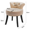 Ice Velvet Dressing Table Chair Vanity Makeup Stool Pouffe Footstool Piano Seat