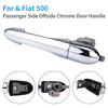 For Fiat 500 Near Side Passenger Side Chrome Outer Door Handle 735592026 NEW